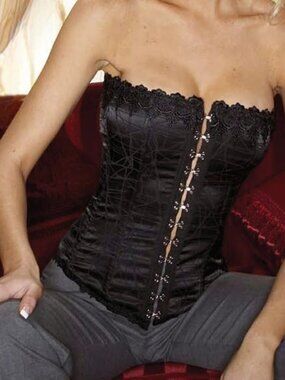 NWT Tesa Satin Celeste Detailed Corset 90057